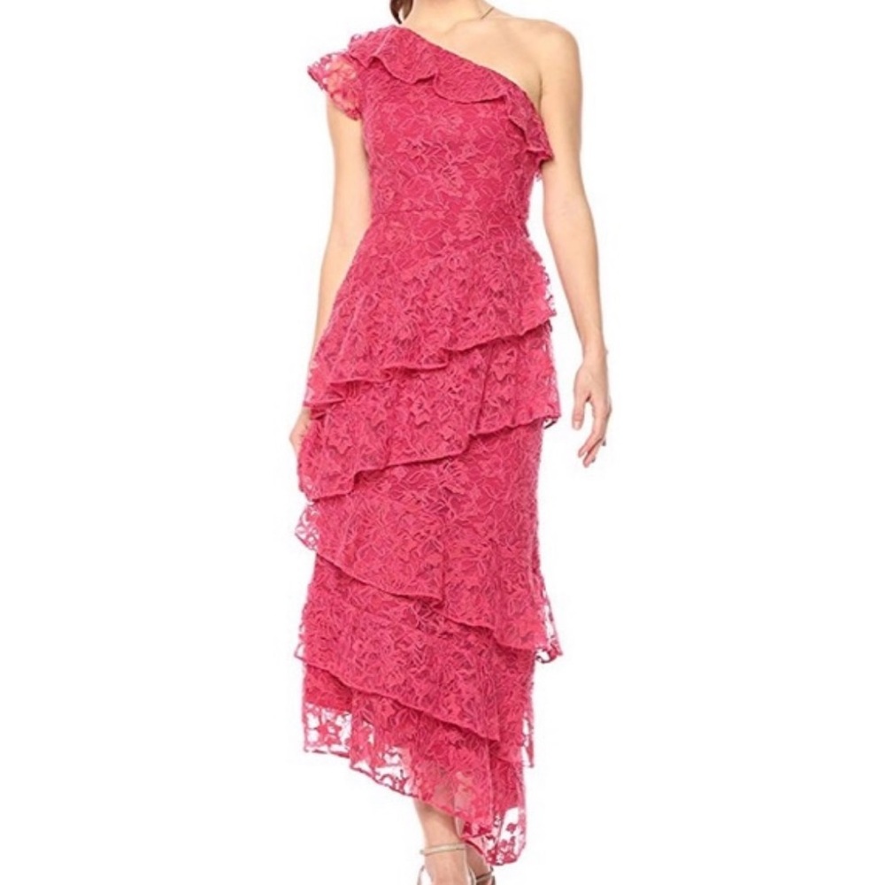 Women’s midi one shoulder tiered dress